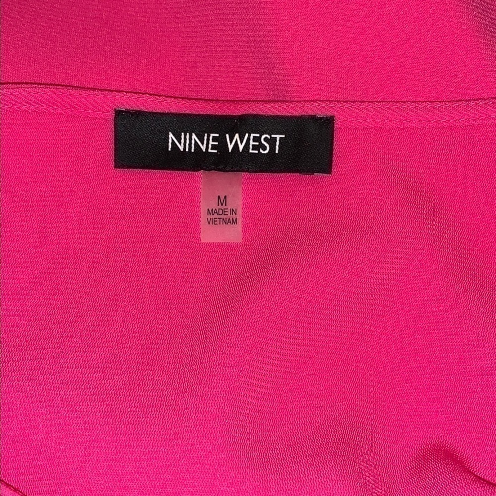 𝅺nine West Dress L/S Hot Pink Size M - Picture 3 of 8